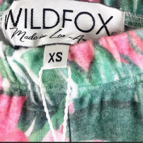 Wildfox Jagger Pants Floral Poinsettia - Picture 4 of 10